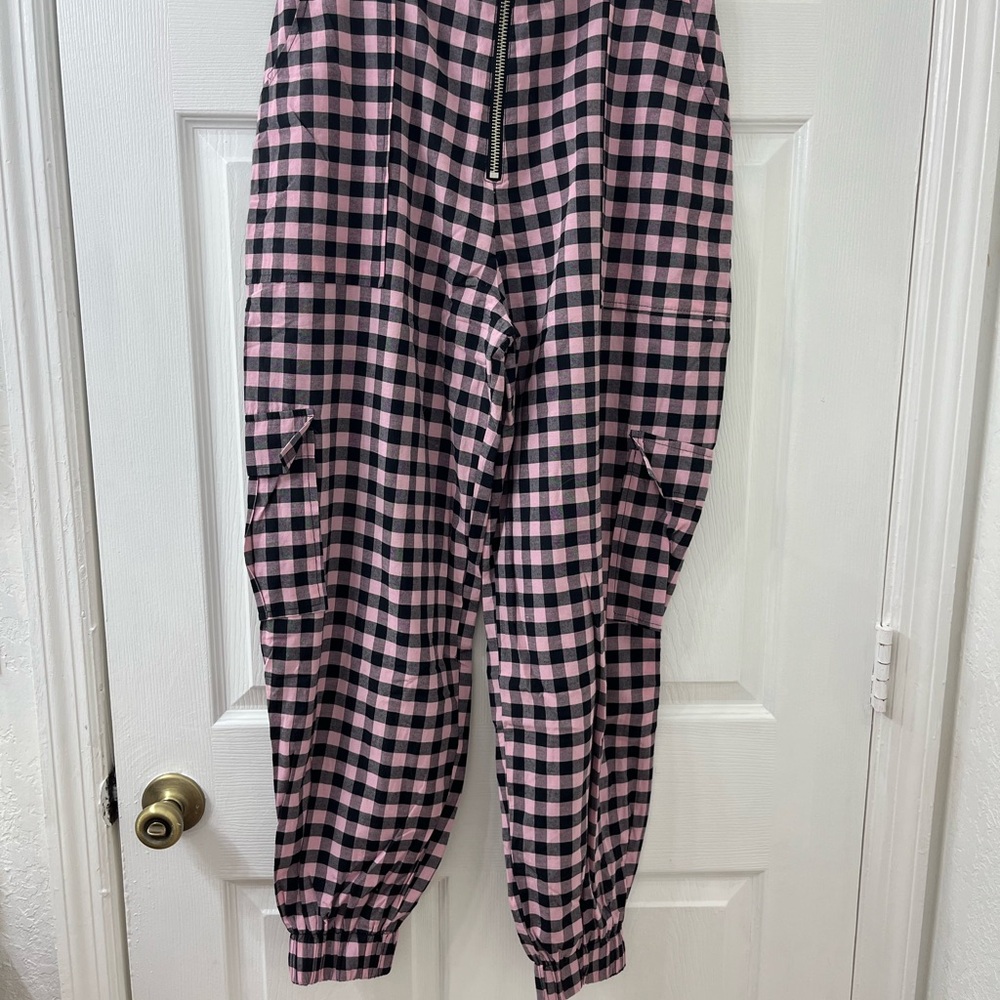The Ragged Priest Pink and Black Checkered Pants